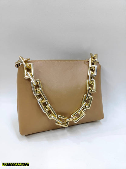 Women thick chain makeup pouch