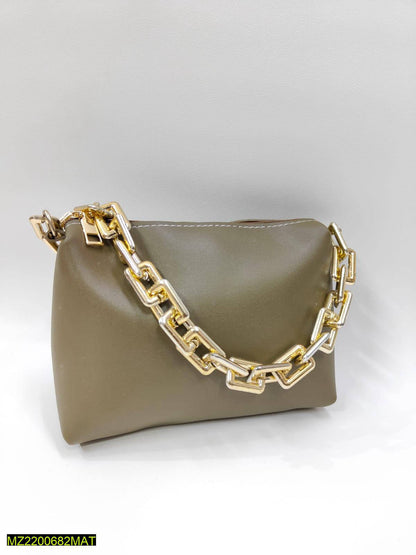 Women thick chain makeup pouch