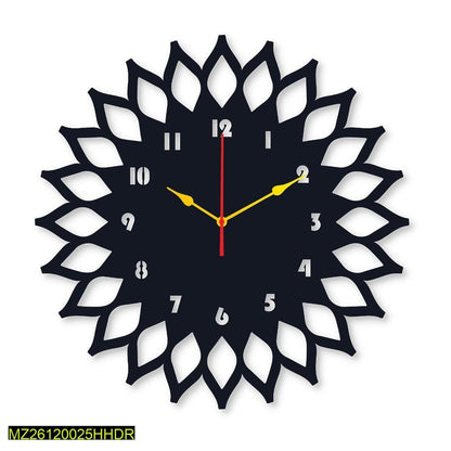 Sun round analog wall clock