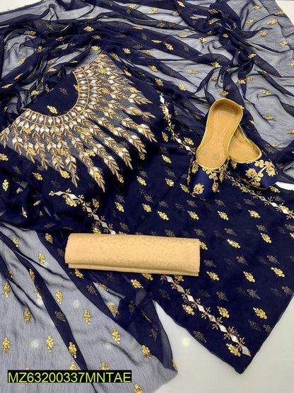 3 PCs suite with matching  khussa