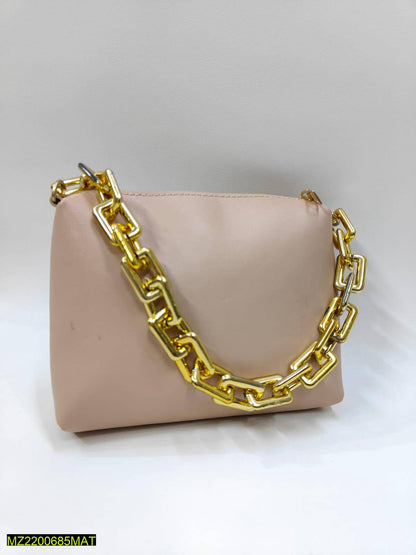 Women thick chain makeup pouch