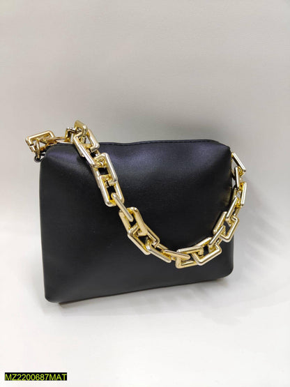 Women thick chain makeup pouch