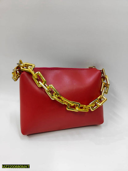 Women thick chain makeup pouch