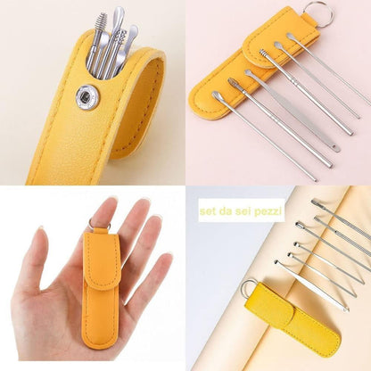 Ear wax cleaning pick tool set