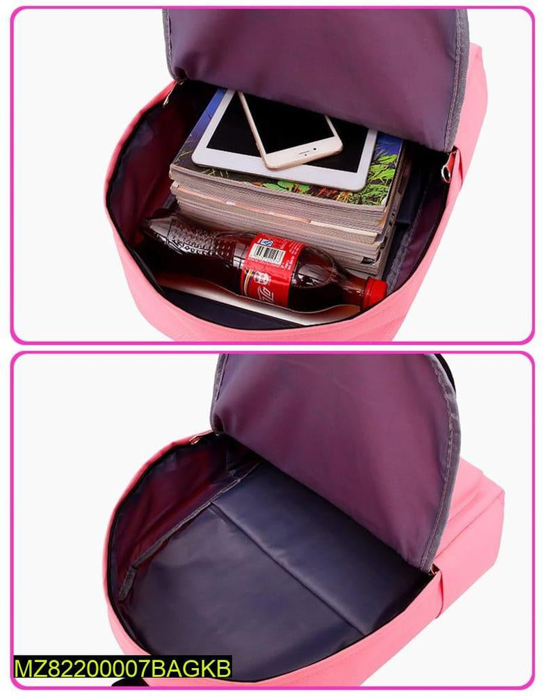 Girls fashion cat style backpack 4 PCs set