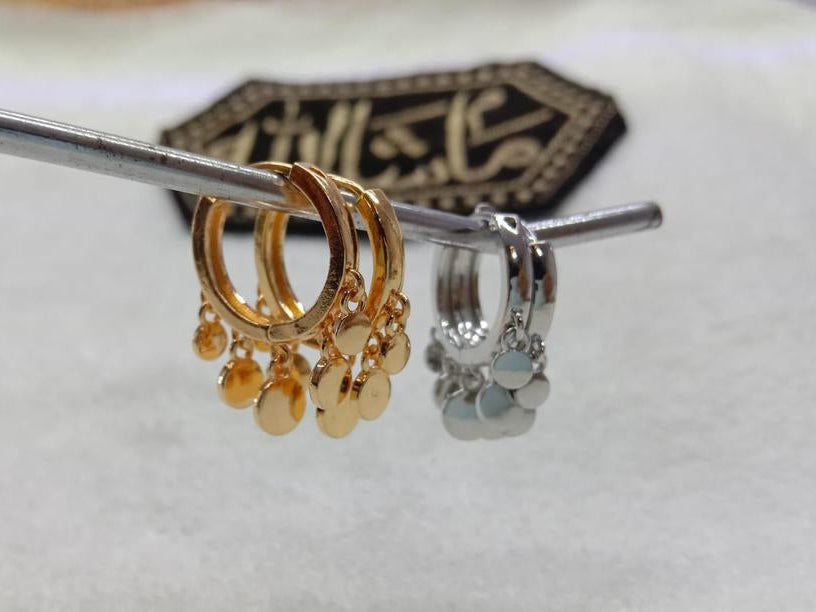 1 carat gold plated bali style earrings