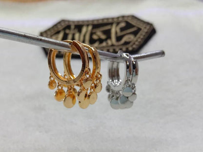 1 carat gold plated bali style earrings