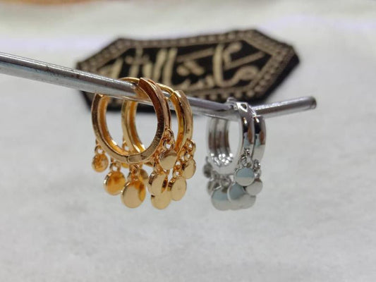1 carat gold plated bali style earrings