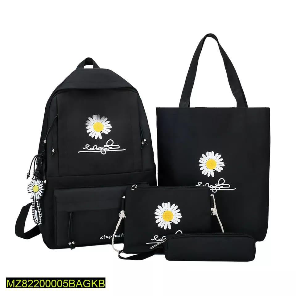 Flora printed casual backpack pack of 4 pcs