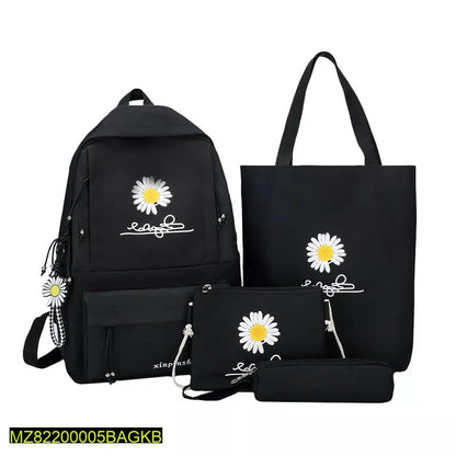 Flora printed casual backpack pack of 4 pcs