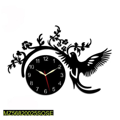 Analog wall clock with light