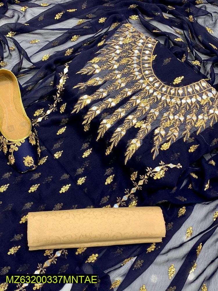 3 PCs suite with matching  khussa