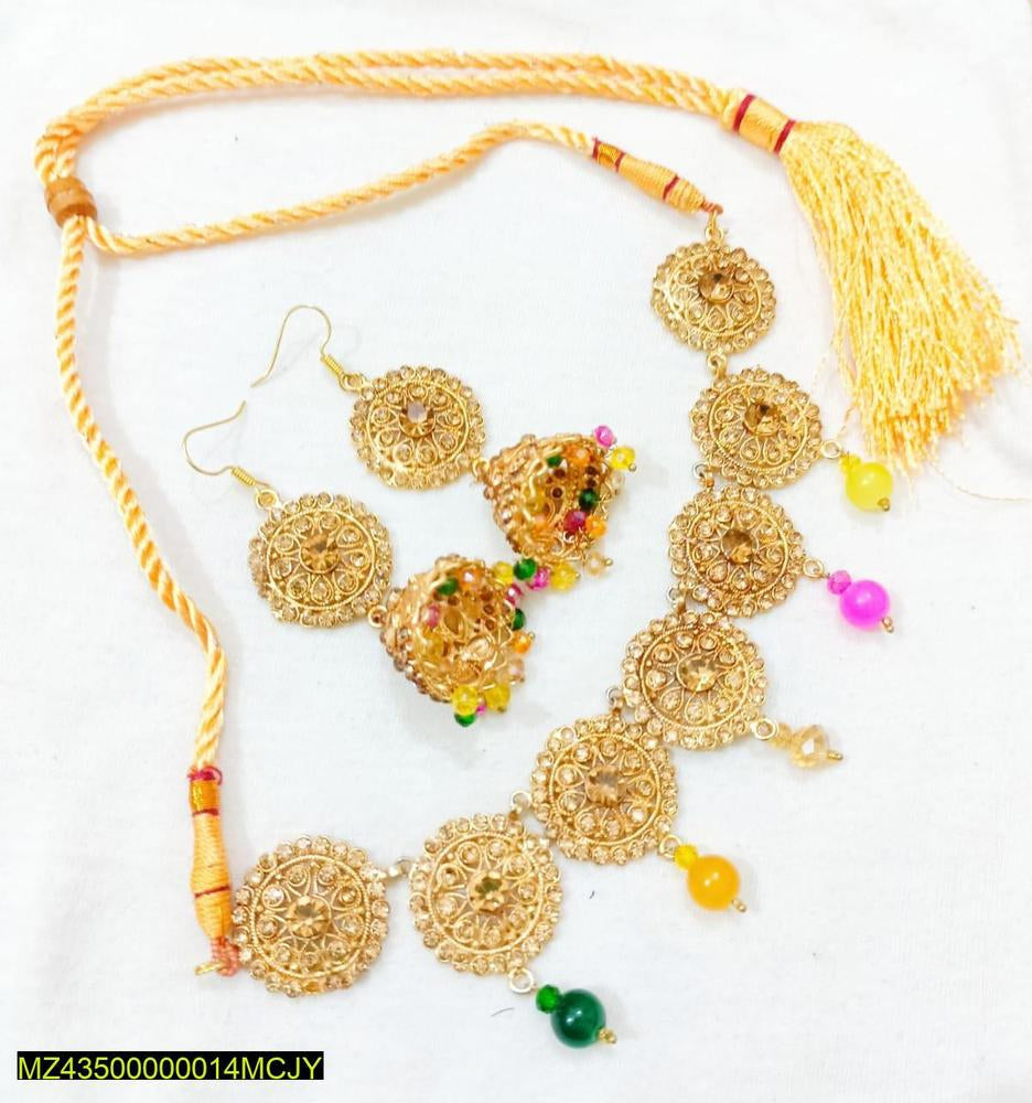 Artificial stones fancy choker set