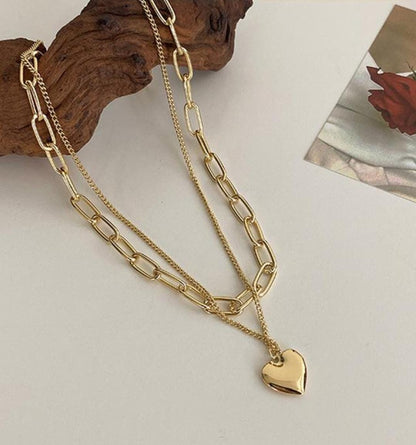 2-Layered Beautiful Heat Pendant Necklace - Stylish & Trendy Jewelry | T4Trendz
