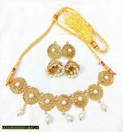 Artificial stones fancy choker set