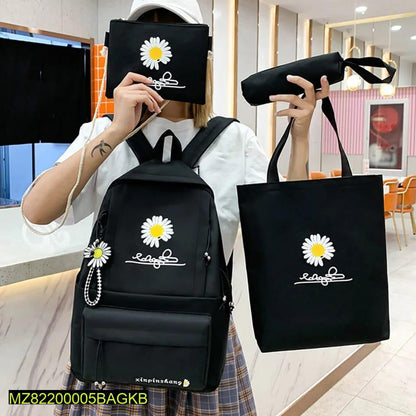 Flora printed casual backpack pack of 4 pcs