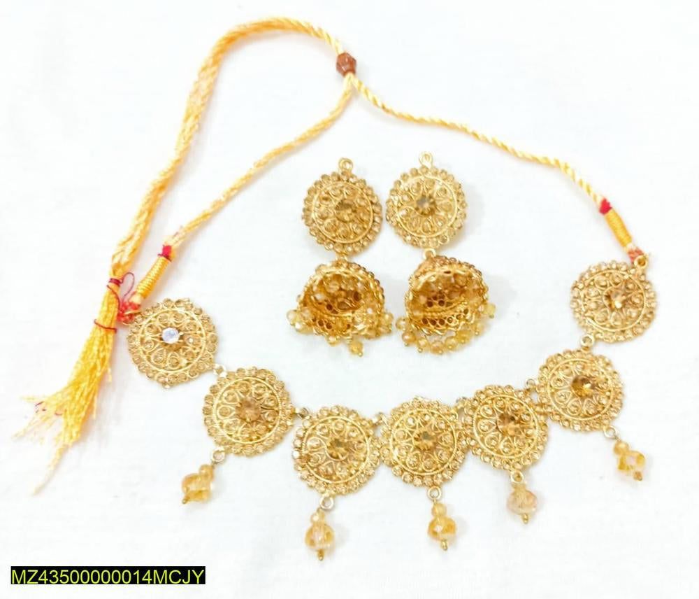 Artificial stones fancy choker set
