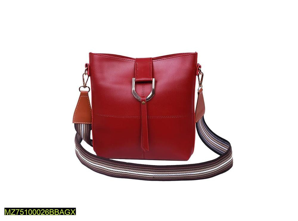 Bob pu leather crossbody bag maroon