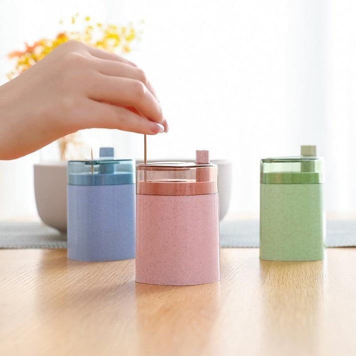 1 push Automatic Tooth-pick Storage Box