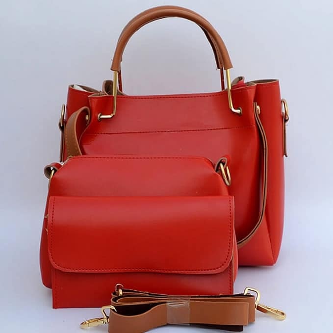 women premium quality three pcs handbags set