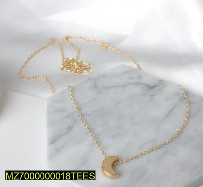 Trendy half moon pendant
