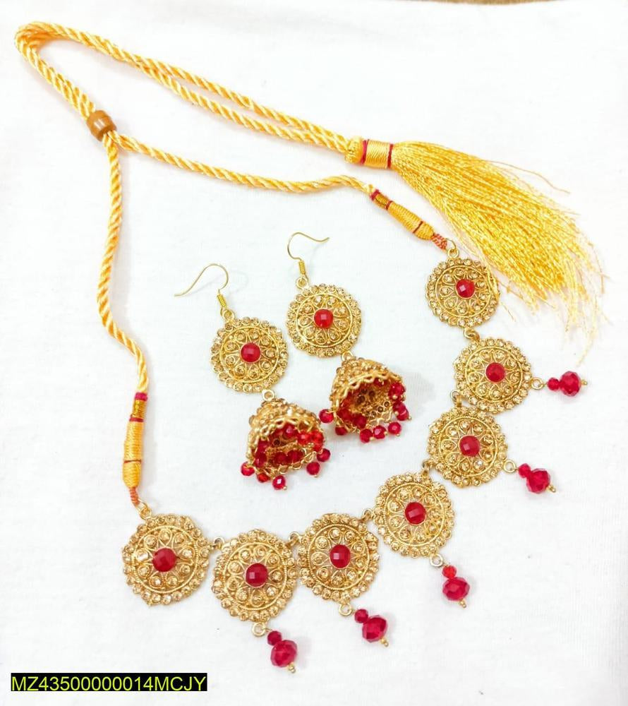 Artificial stones fancy choker set