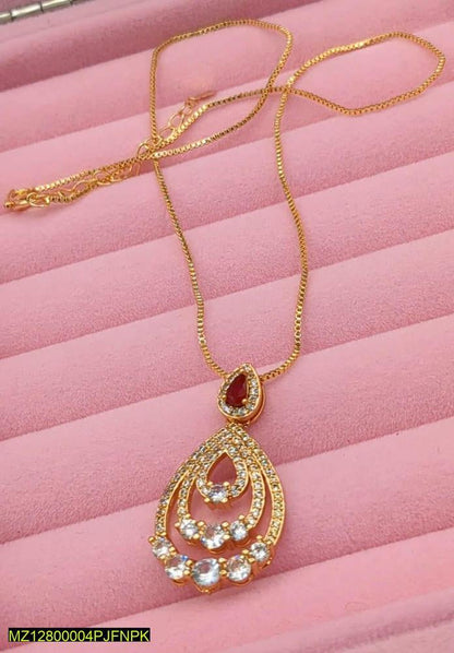 Triple drop zircon pendant