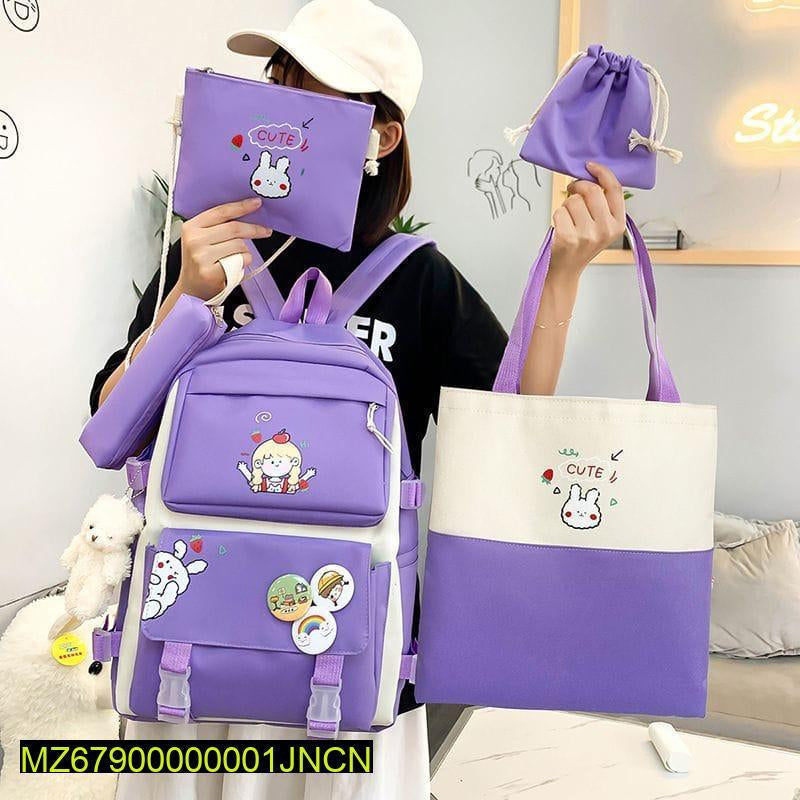 4 PCs backpack set