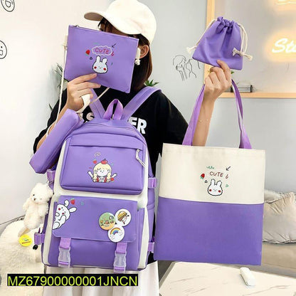4 PCs backpack set