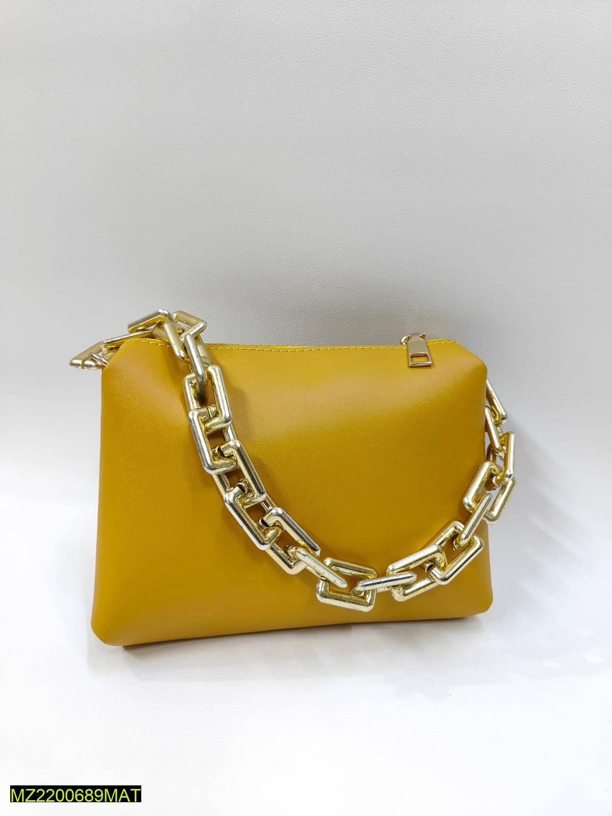 Women thick chain makeup pouch