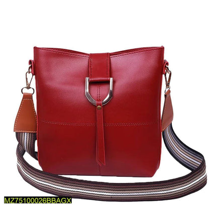 Bob pu leather crossbody bag maroon