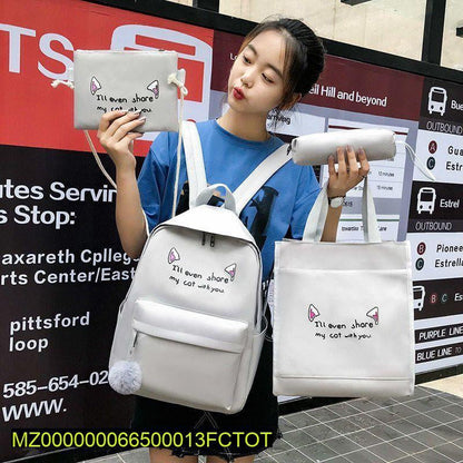 17 inch casual backpack 4 PCs set