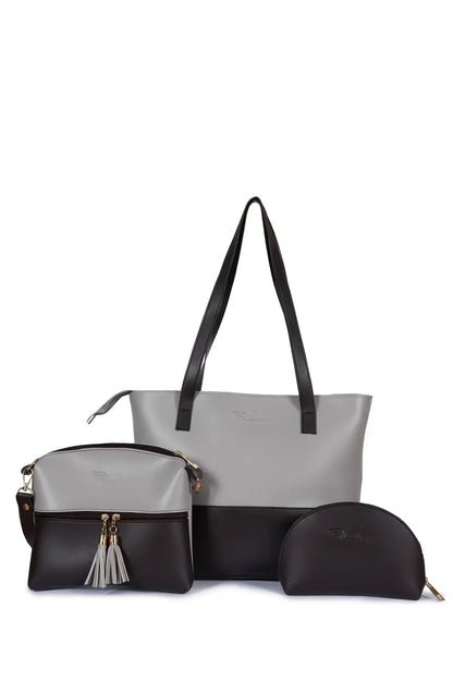 PeachBlack Combo 3 Piece women handbags set