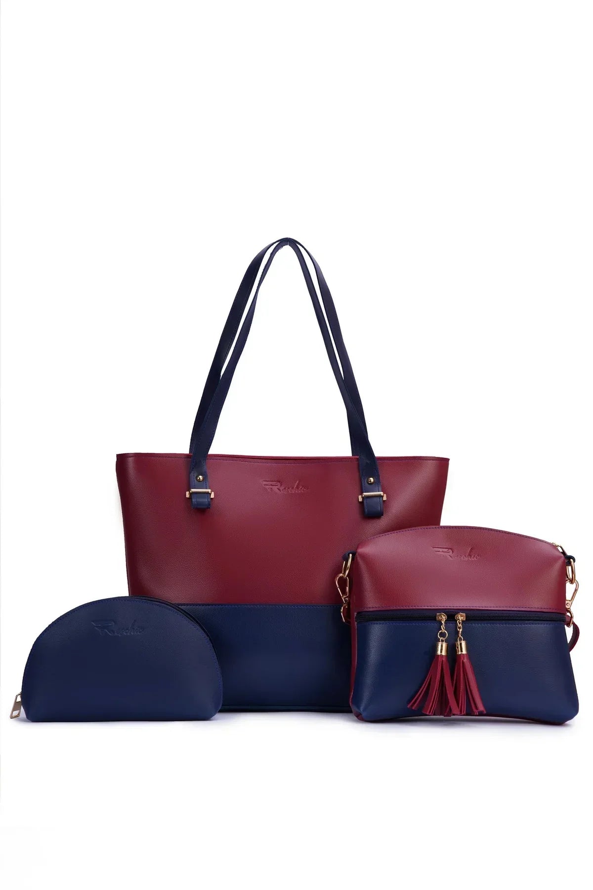 PeachBlack Combo 3 Piece women handbags set
