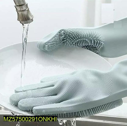 High grade dish washing rubber gloves