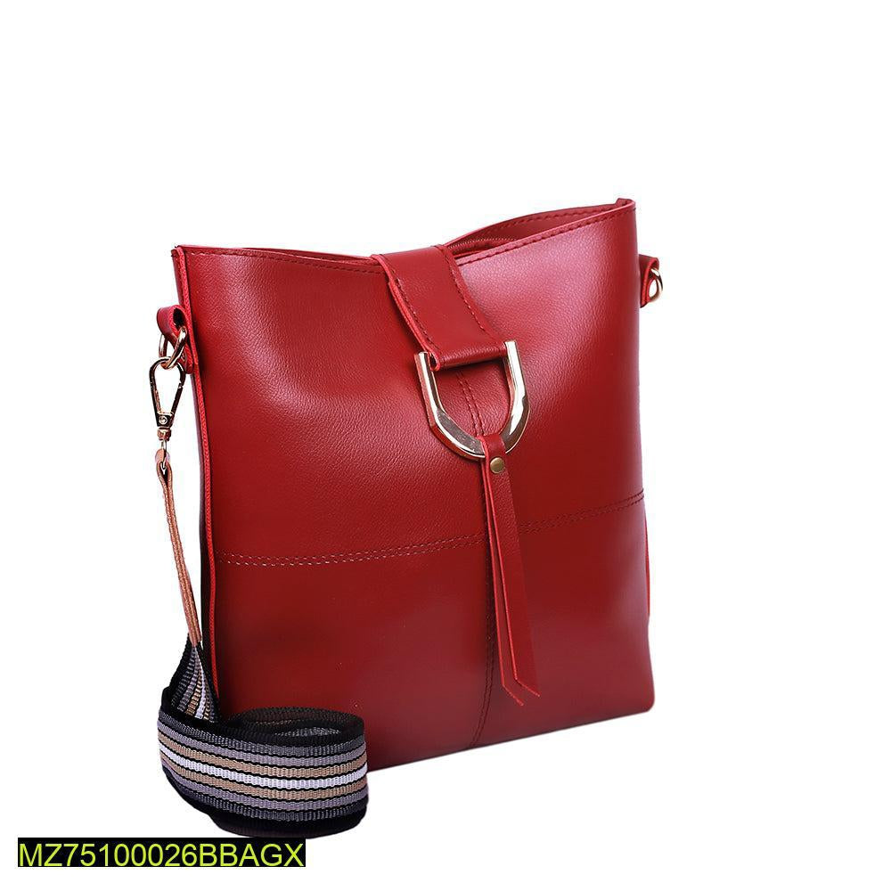 Bob pu leather crossbody bag maroon