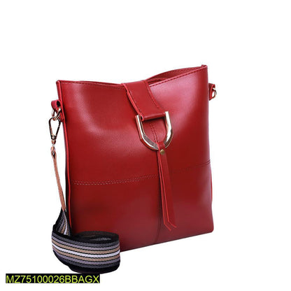 Bob pu leather crossbody bag maroon