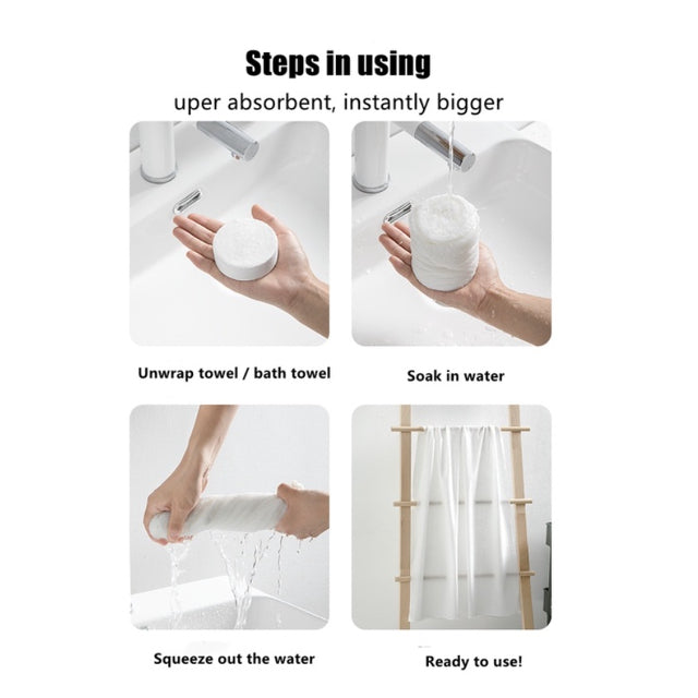 Name: Compressed Towel. Pack of 3