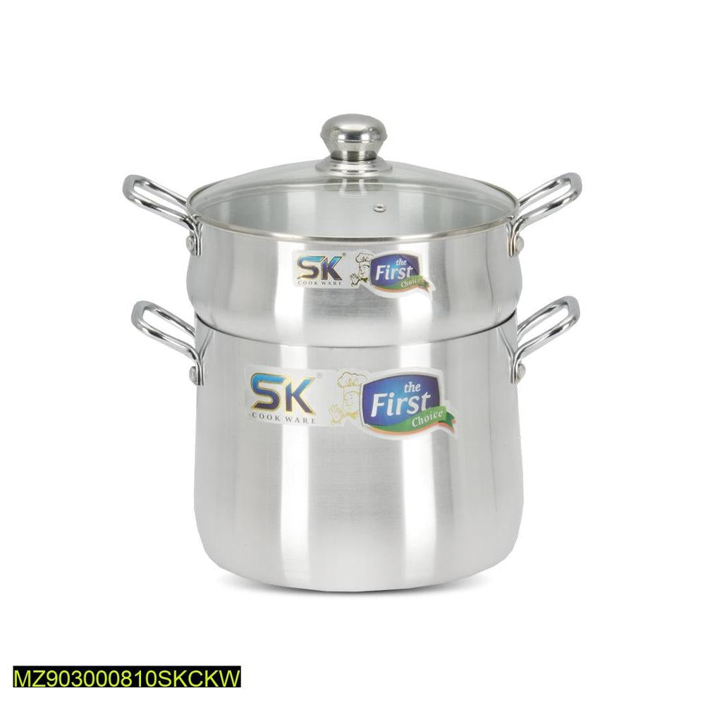 Metal Finish Couscousera Steamer Pot