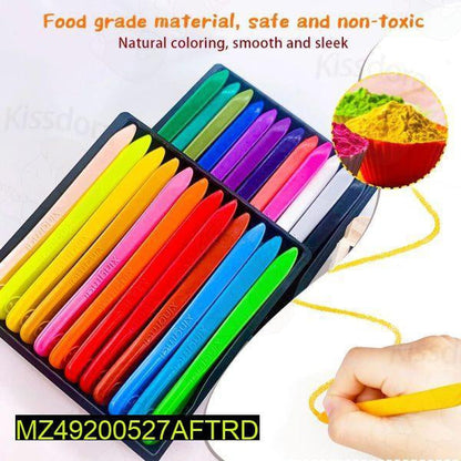 12 Pcs Plastic Crayons Set