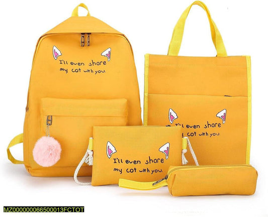 17 inch casual backpack 4 PCs set