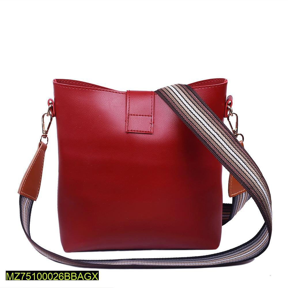 Bob pu leather crossbody bag maroon