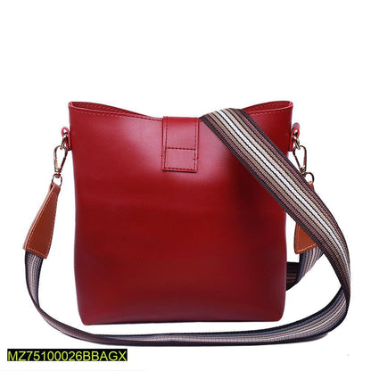 Bob pu leather crossbody bag maroon