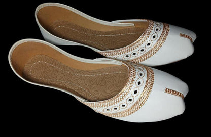 Women's Embroidered Rexine Khussa | Stylish and Comfortable Footwear | T4Trendz