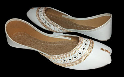 Women's Embroidered Rexine Khussa | Stylish and Comfortable Footwear | T4Trendz