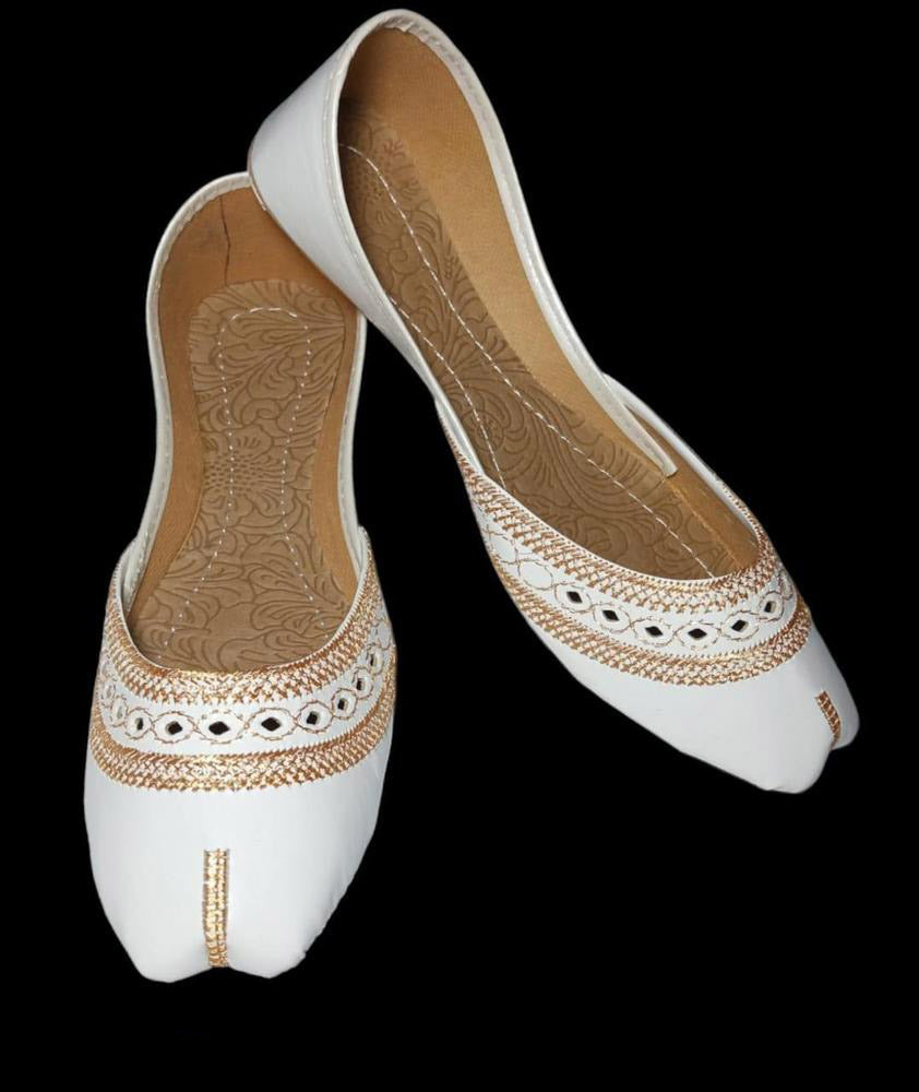 Women's Embroidered Rexine Khussa | Stylish and Comfortable Footwear | T4Trendz