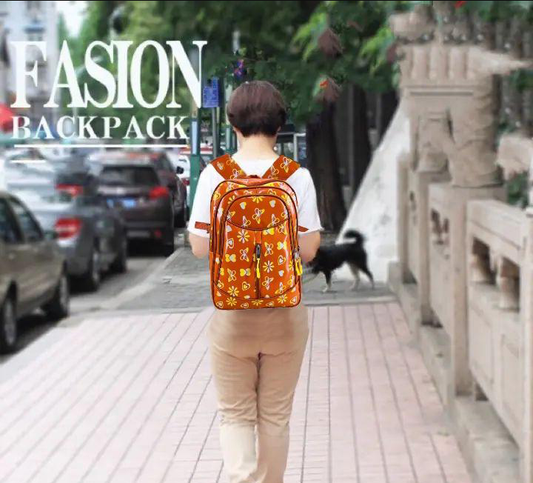 Unisex Rexine Casual Backpack school bag