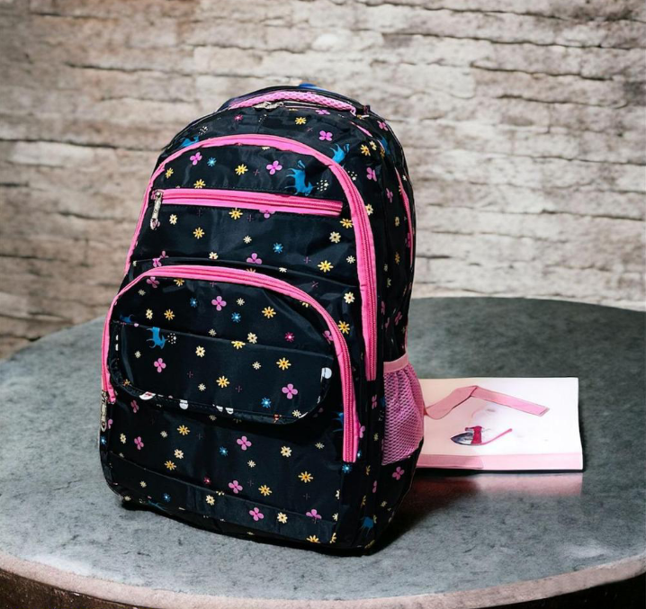 Girl's Nylon Casual Backpack
 School bag