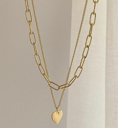 2-Layered Beautiful Heat Pendant Necklace - Stylish & Trendy Jewelry | T4Trendz