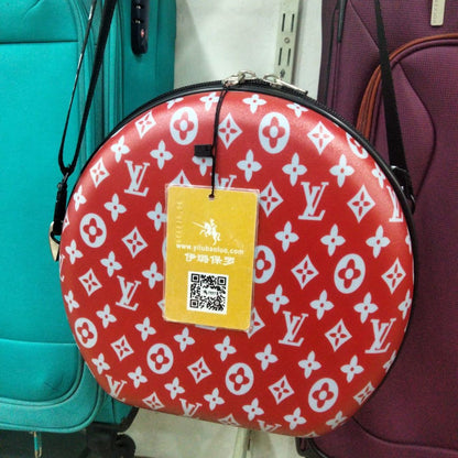 Round shape branded crossbody bag for girls